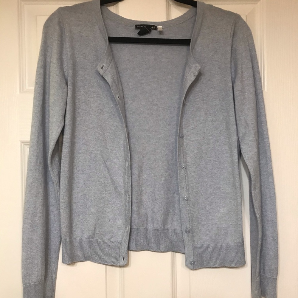 Baby blue cardigan